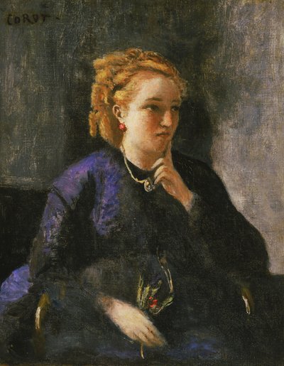 Portrait of a Woman by Jean Baptiste Camille Corot